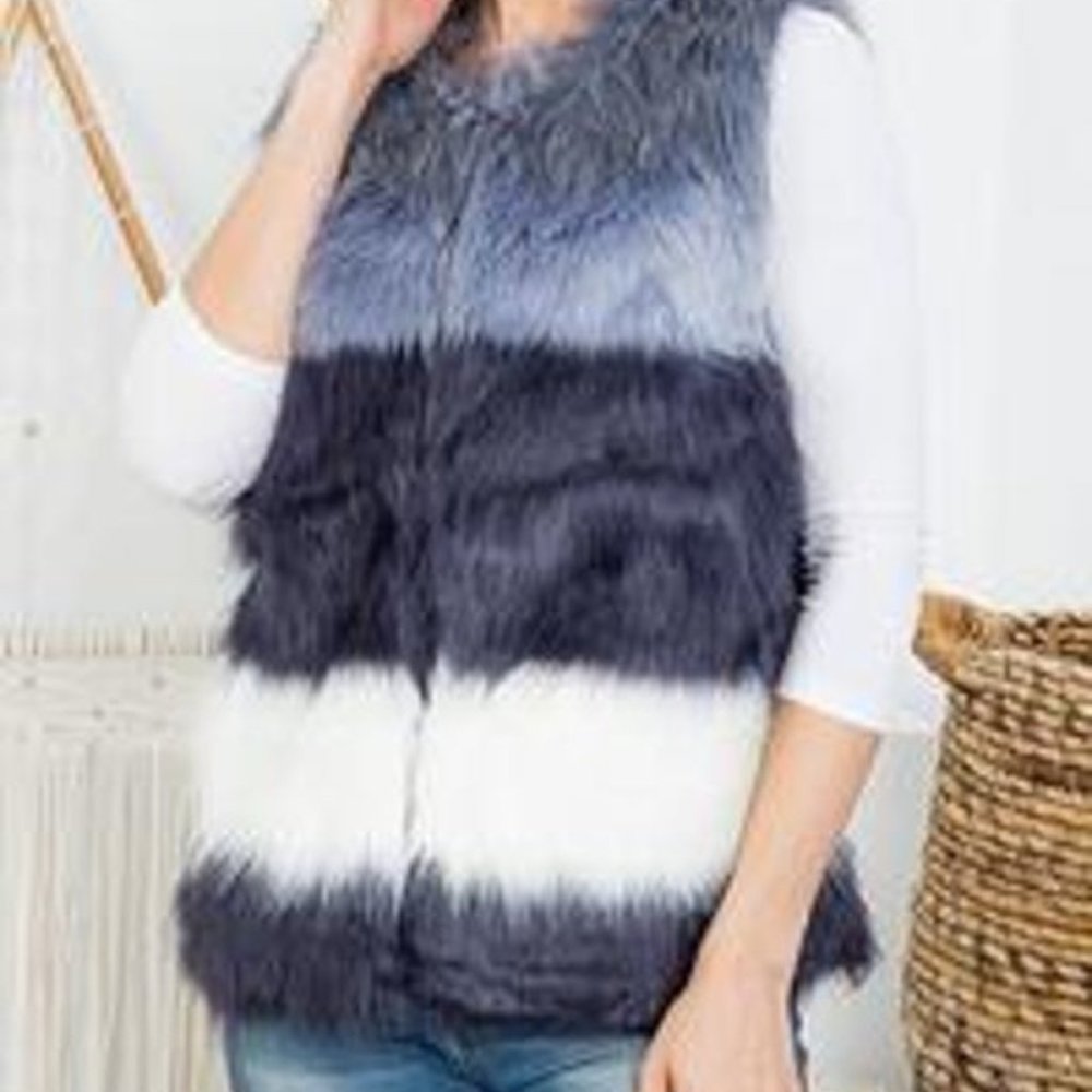 13 Factory- Faux Fur Vest